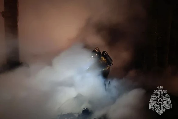 На пожаре в Верхнеландеховском районе погиб 57-летний мужчина
